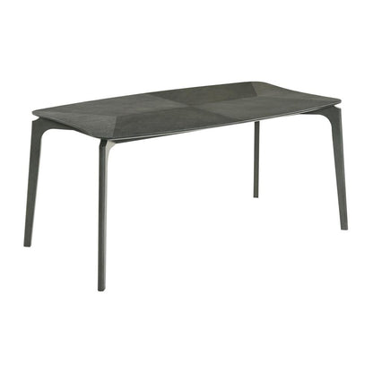 Armen Living - Kalia 7 Piece Wood Dining Set in Gray Finish with Gray Fabric - SETKAGRY7 veiw 4