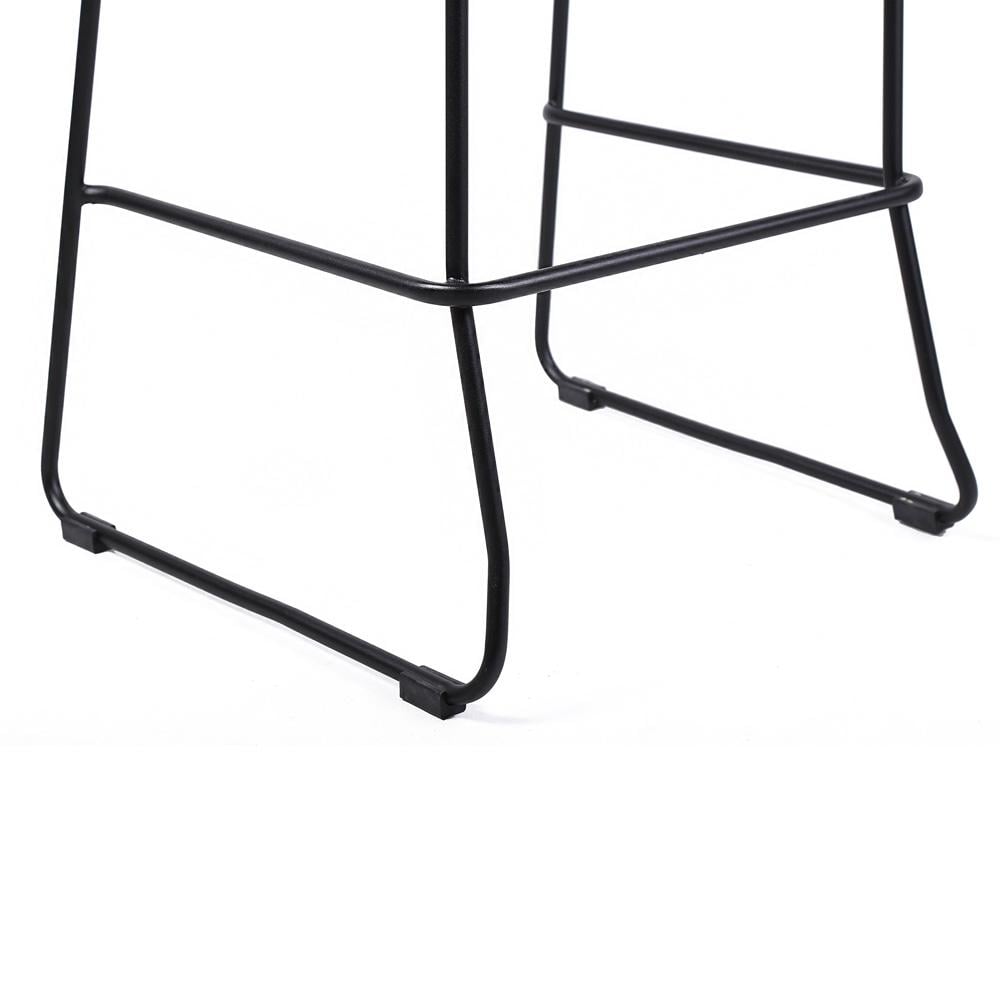 Armen Living - Shasta 30in Outdoor Metal and Gray Rope Stackable Barstool - (Set of 2) - LCSTBABLGRY30 veiw 5