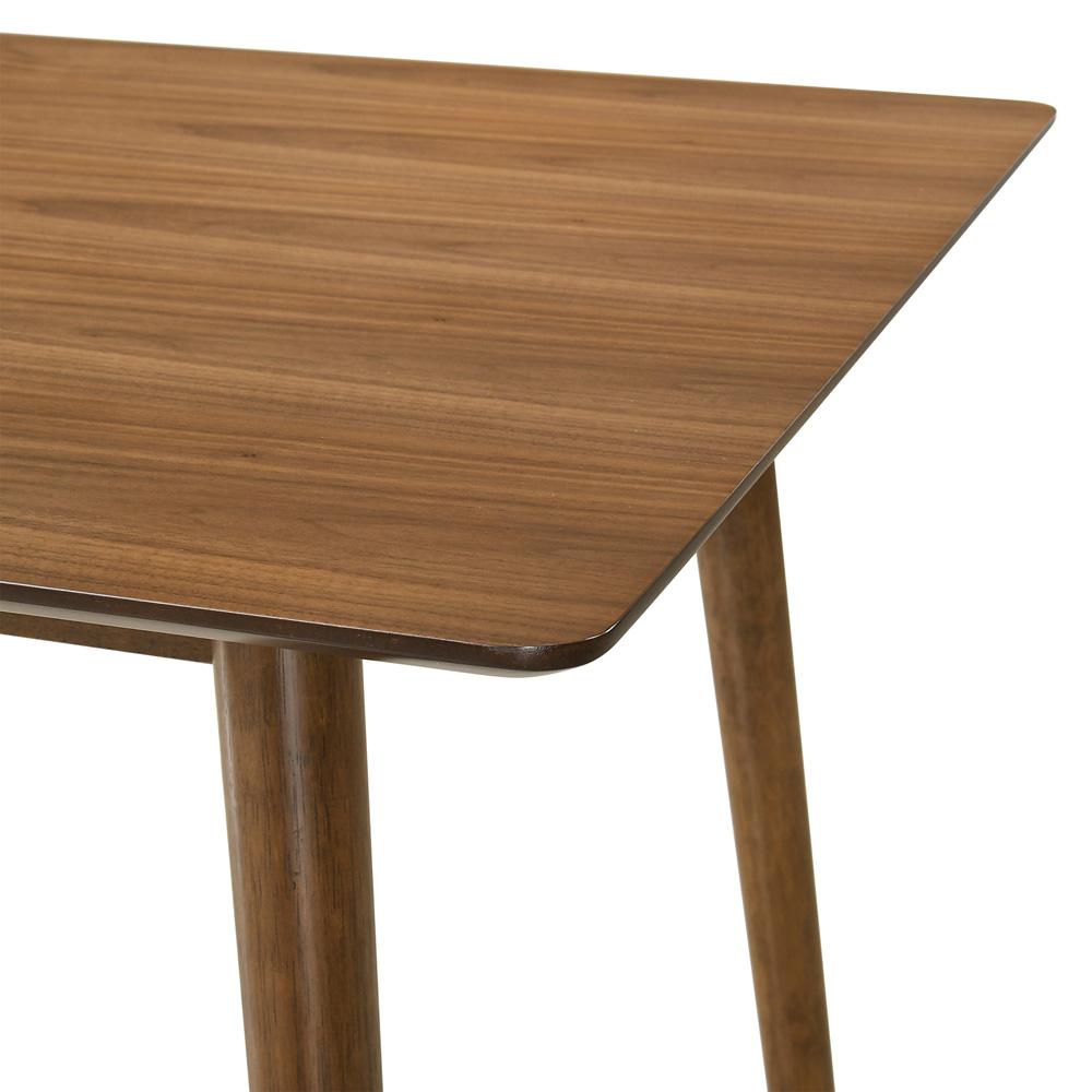 Armen Living - Westmont Santana 5 Piece Walnut Wood Dining Table Set with Orange Fabric - SETSAWEWAL5OR veiw 6