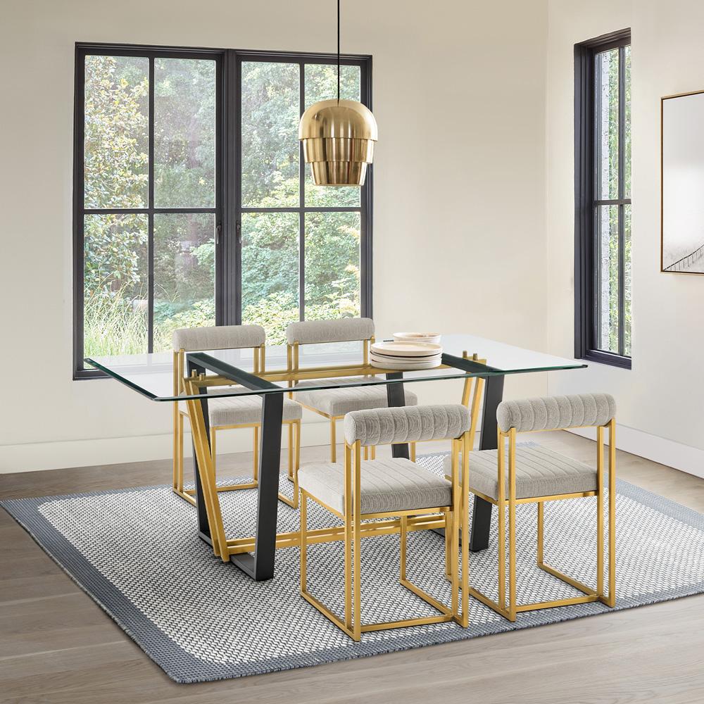 Armen Living Kai Anastasia Dining Table Set - Thumbnail 3