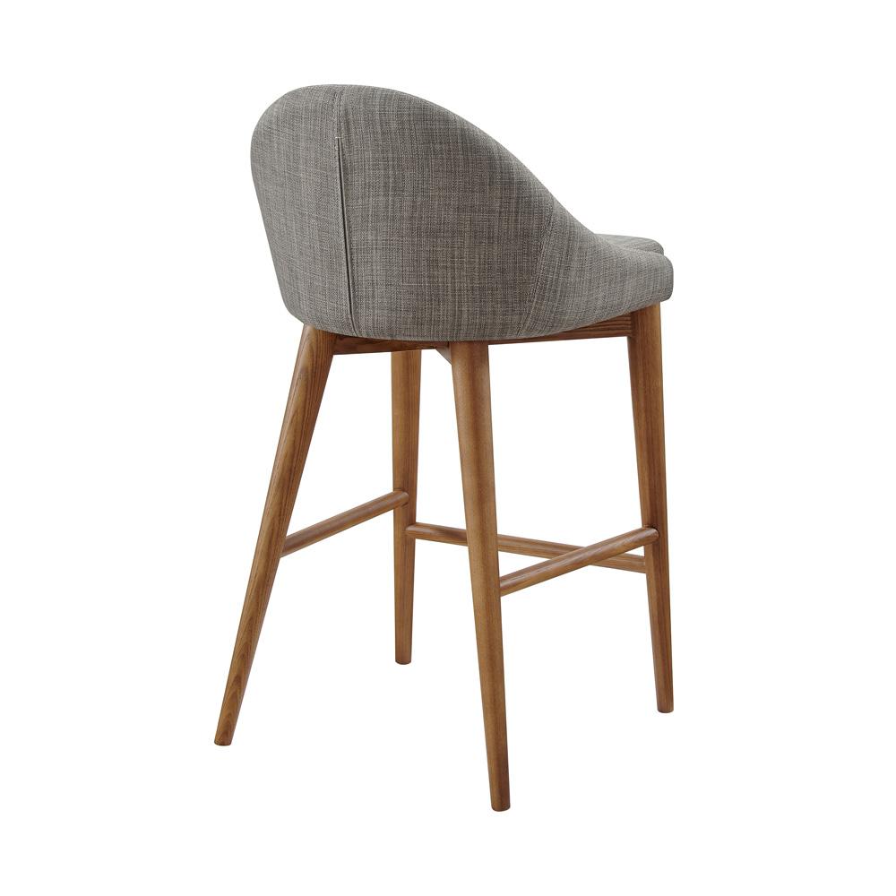 Euro Style - Baruch Counter Stool, Dark Gray/Walnut Legs - 38677DKGRY veiw 4