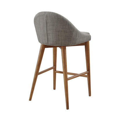 Euro Style - Baruch Counter Stool, Dark Gray/Walnut Legs - 38677DKGRY veiw 4