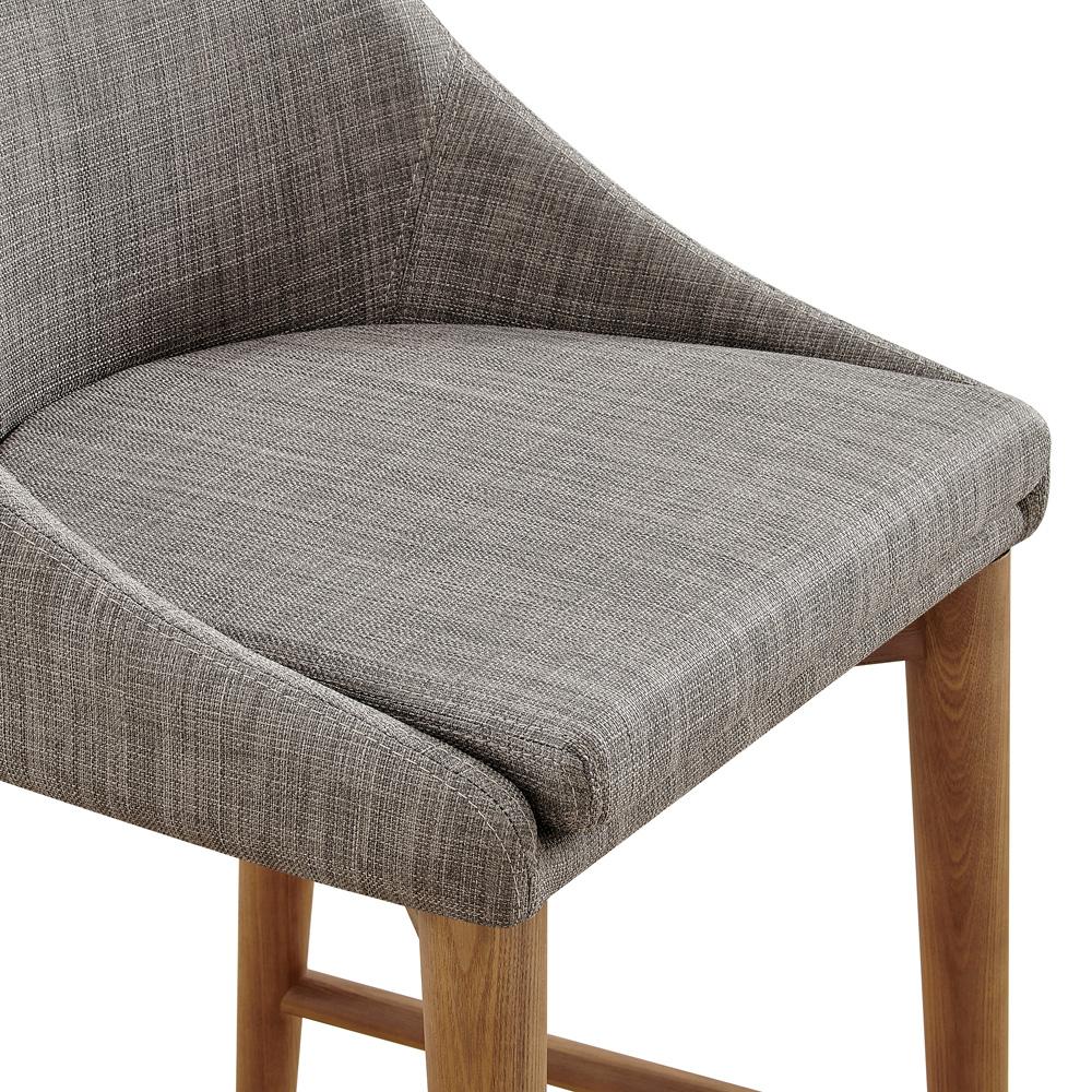 Euro Style - Baruch Counter Stool, Dark Gray/Walnut Legs - 38677DKGRY veiw 6