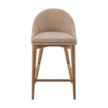 Euro Style - Baruch Counter Stool, Tan/Walnut Legs - 38677TAN veiw 1