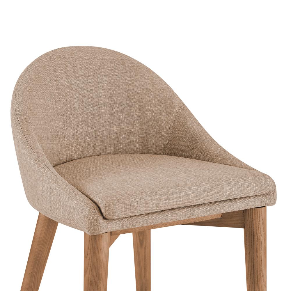 Euro Style - Baruch Counter Stool, Tan/Walnut Legs - 38677TAN veiw 6
