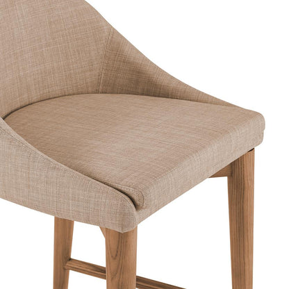Euro Style - Baruch Counter Stool, Tan/Walnut Legs - 38677TAN veiw 7