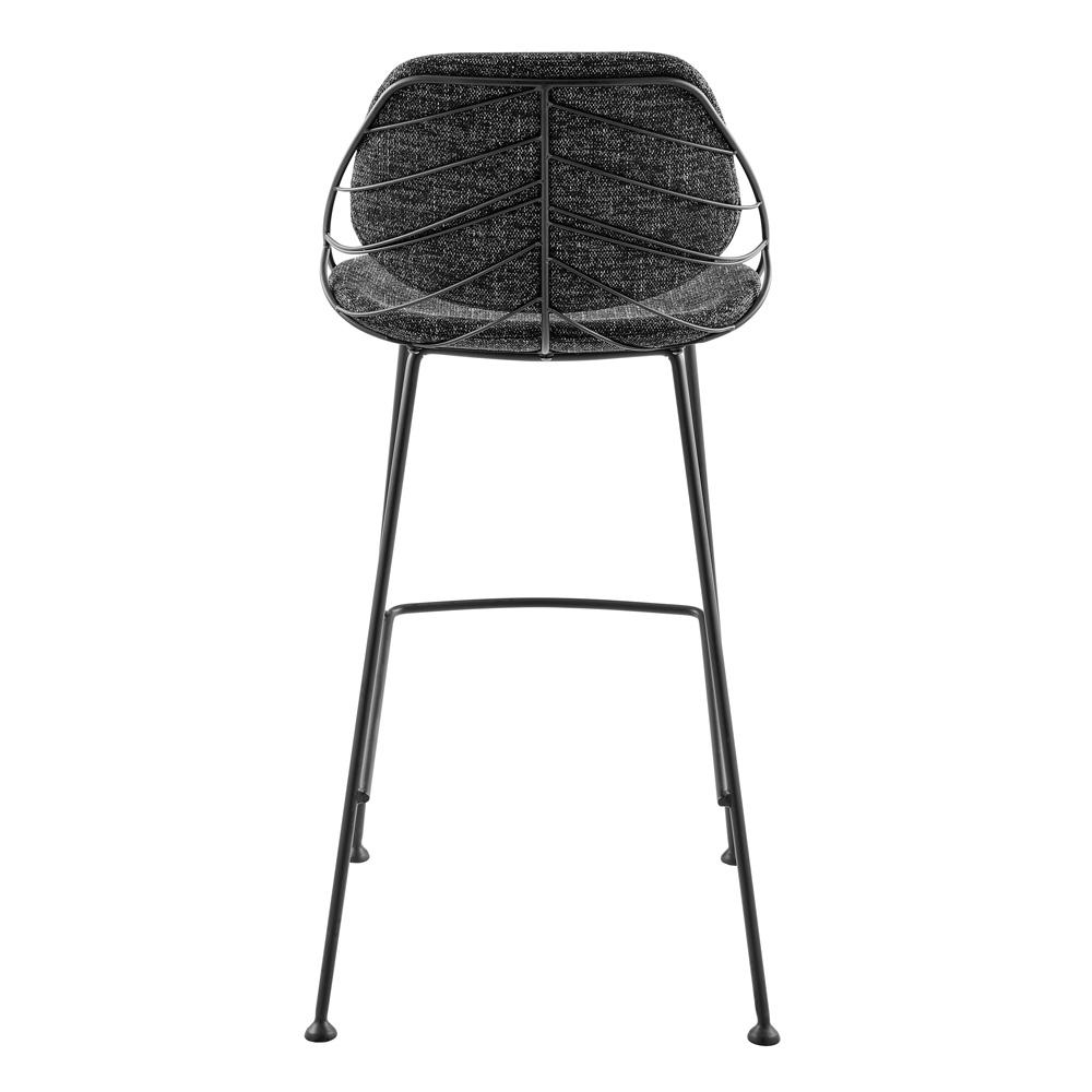 Euro Style - Linnea Fabric Bar Stools, Black/Matte Black - Set of 2 - 30564BLK veiw 6