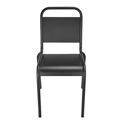 Euro Style - Otis Stackable Aluminum Outdoor Side Chairs, Black - Set of 2 - 90712-BLK veiw 2