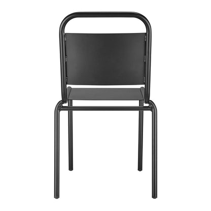 Euro Style - Otis Stackable Aluminum Outdoor Side Chairs, Black - Set of 2 - 90712-BLK veiw 6