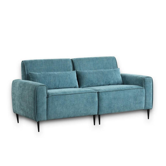 Lilola Home - Valentina 74inW Blue Chenille Sofa Loveseat Chair Living Room Set-89118-SLC veiw 2