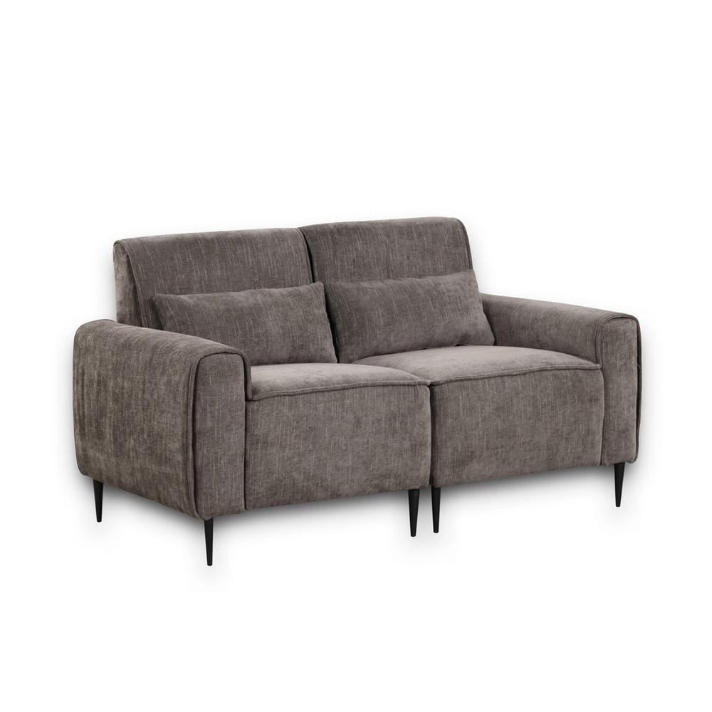 Lilola Home - Valentina 74inW Gray Chenille Sofa Loveseat Chair Living Room Set-89119-SLC veiw 3
