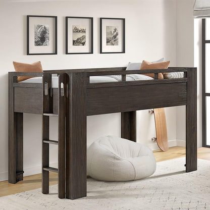 Westwood Design - Bello Full Low Loft Bed | Cocoa - BO-LL-8526FL-COC veiw 2