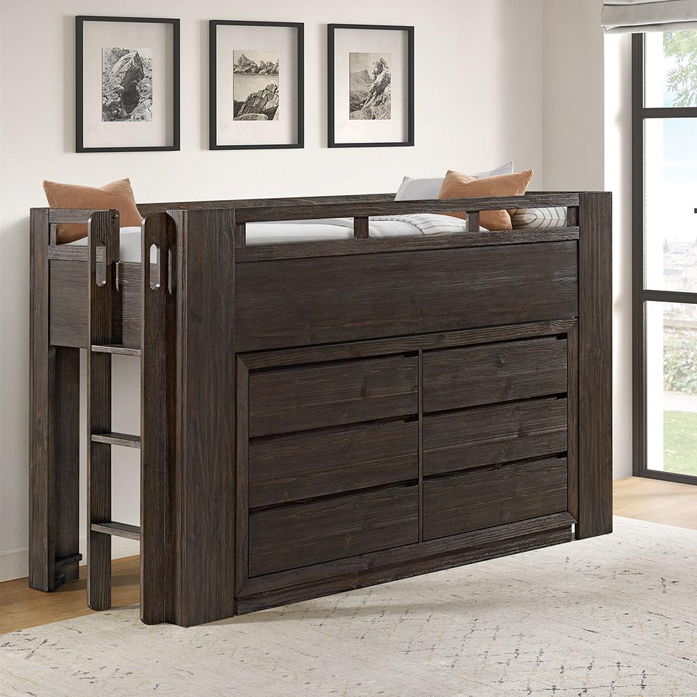 Westwood Design - Bello Twin Low Loft Bed | Cocoa - BO-LL-8525TL-COC veiw 2