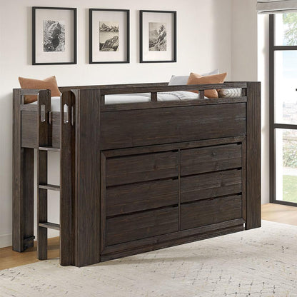 Westwood Design - Bello Twin Low Loft Bed | Cocoa - BO-LL-8525TL-COC veiw 2