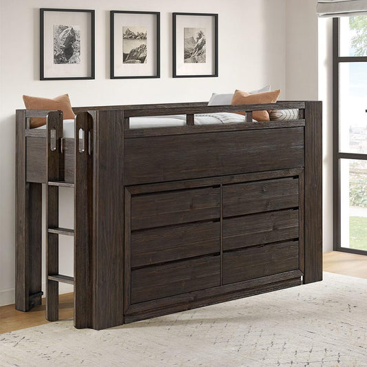 Westwood Design - Bello Twin Low Loft Bed | Cocoa - BO-LL-8525TL-COC veiw 2