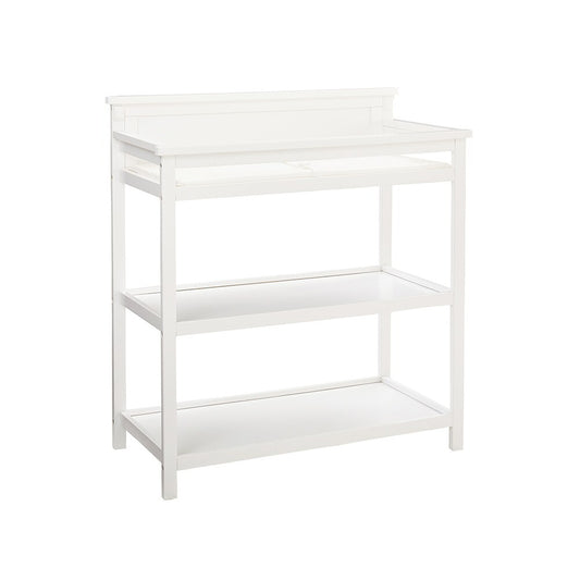 Westwood Design - Emery Changer Shelves with Pad | White - EM-CG-2317CT-WHT veiw 1