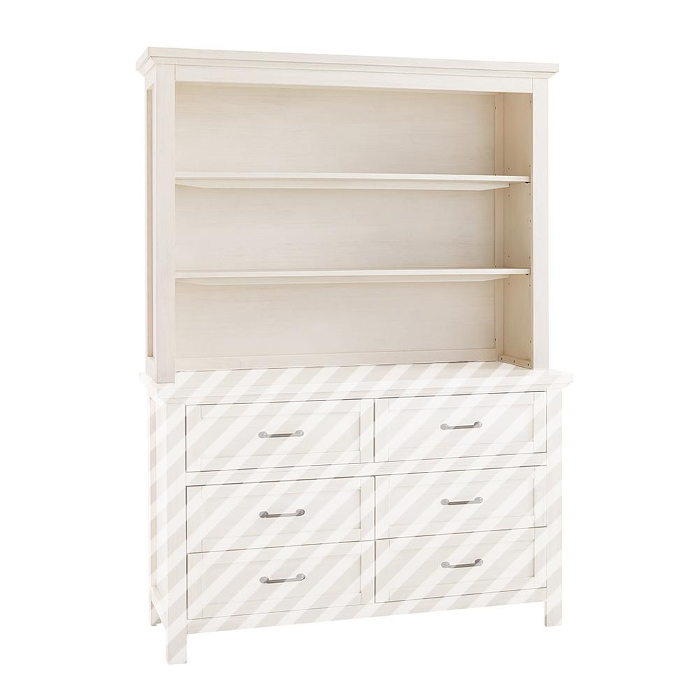 Westwood Design - Westfield Hutch/Bookcase | Brushed White - WF-HU-8103CB-BWH veiw 2