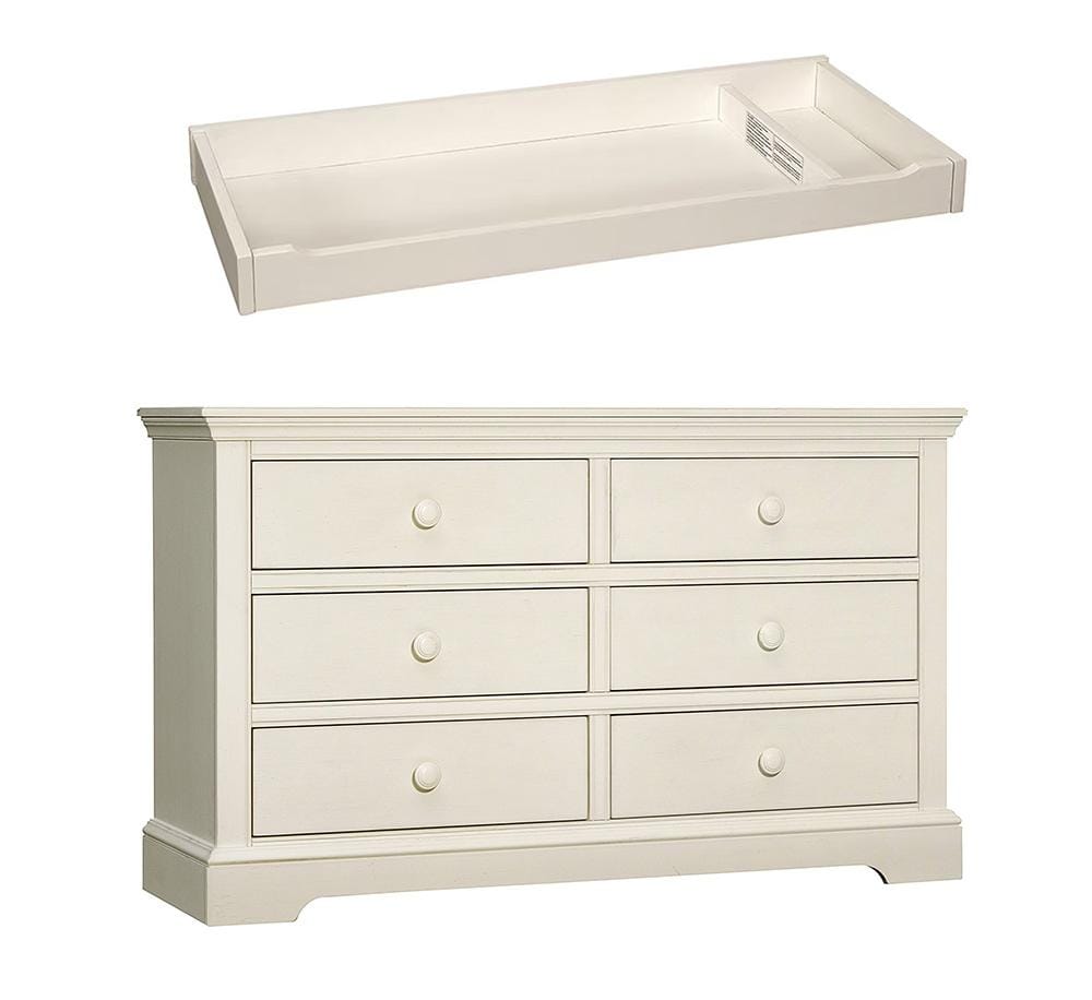 Westwood Design - Hanley Dresser & Changer Top | Chalk veiw 1