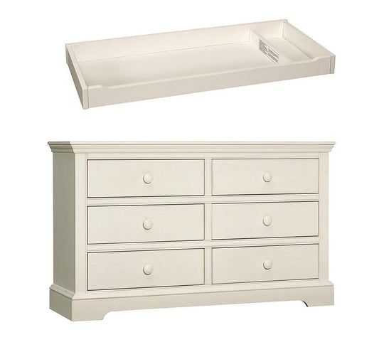 Westwood Design - Hanley Dresser & Changer Top | Chalk veiw 1