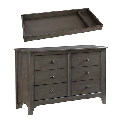 Westwood Design - Taylor 6 Drawer Dresser & Changer Top | Dusk veiw 1