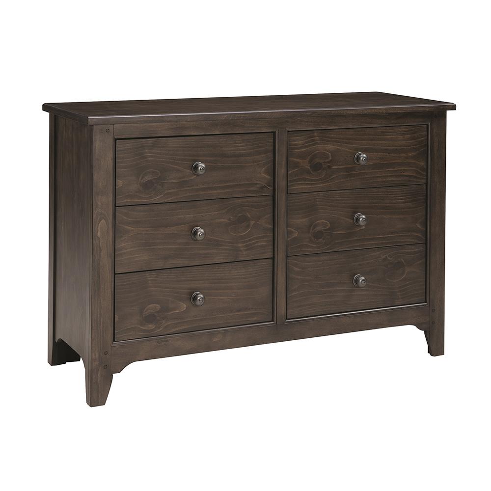 Westwood Design - Taylor 6 Drawer Dresser | River Rock - TL-DD-8708LD-RR veiw 1