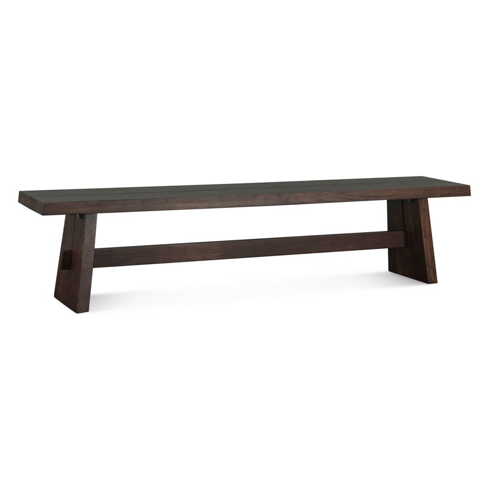 World Interiors - Acadia 79" Bench : World Interiors - Acadia 79" Bench in Coffee Bean - ZWACA79BCB_CLOSEOUT veiw 1