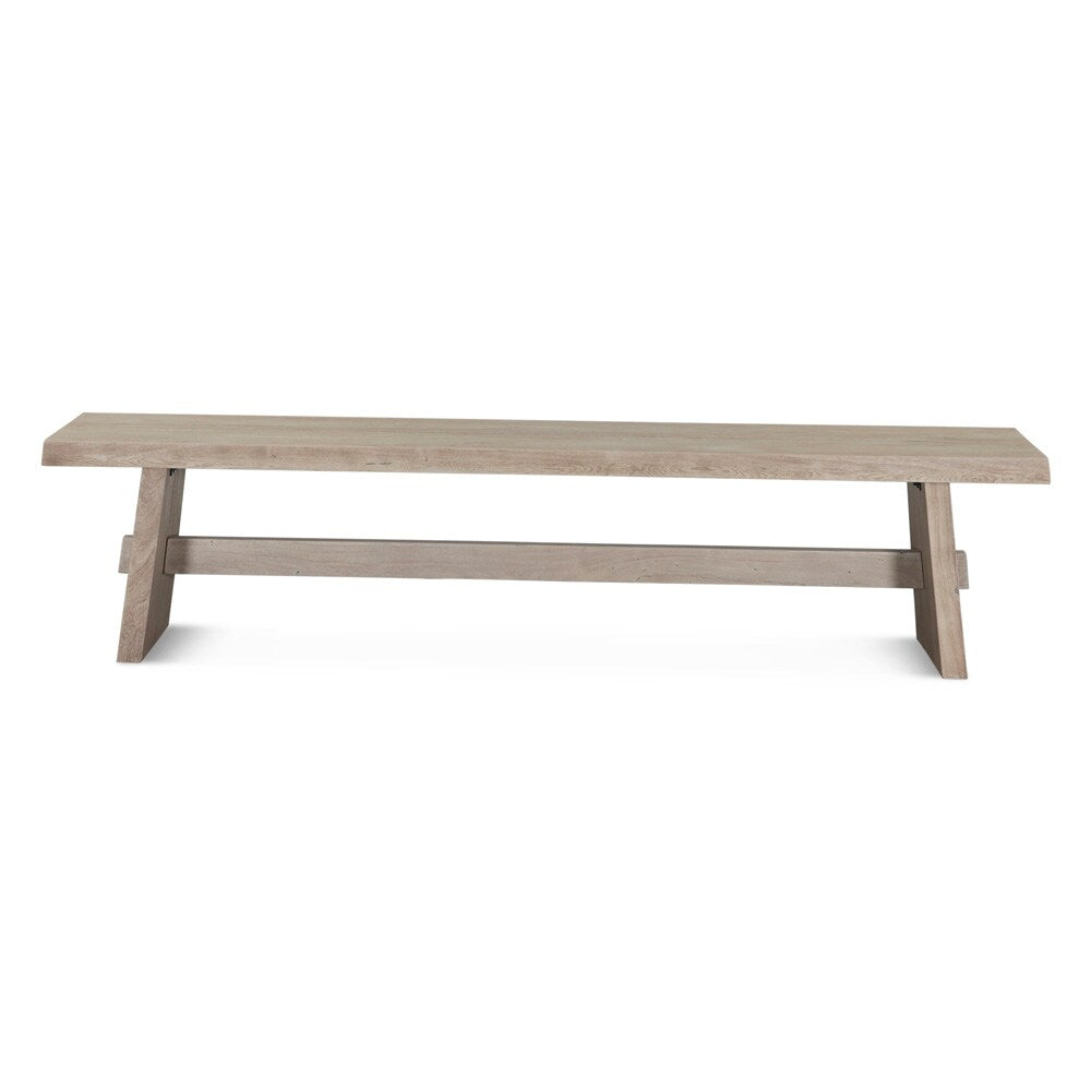 World Interiors - Acadia 79" Bench : World Interiors - Acadia 79" Dining Bench in Oat - ZWACA79BO_CLOSEOUT veiw 1