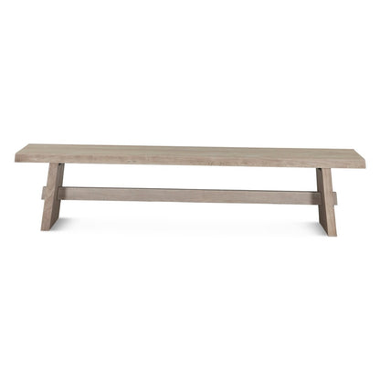 World Interiors - Acadia 79" Bench : World Interiors - Acadia 79" Dining Bench in Oat - ZWACA79BO_CLOSEOUT veiw 1