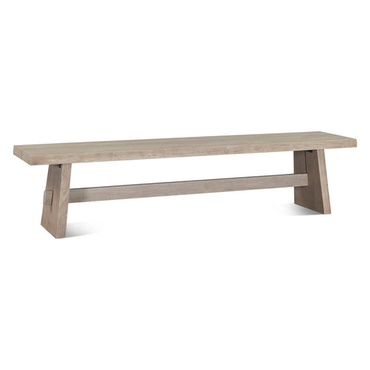 World Interiors - Acadia 79" Bench : World Interiors - Acadia 79" Dining Bench in Oat - ZWACA79BO_CLOSEOUT veiw 2