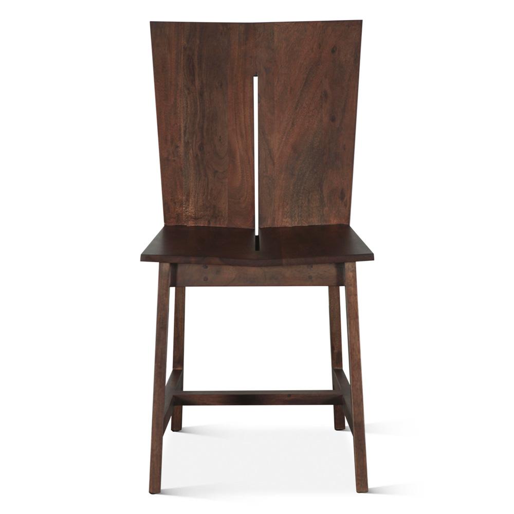 World Interiors - Acadia Dining Chair : World Interiors - Acadia Dining Chair in Coffee Bean - ZWACADCCB2_CLOSEOUT veiw 2