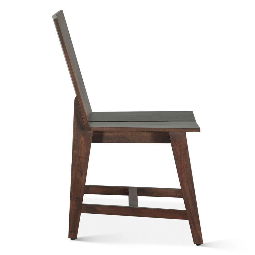 World Interiors - Acadia Dining Chair : World Interiors - Acadia Dining Chair in Coffee Bean - ZWACADCCB2_CLOSEOUT veiw 4