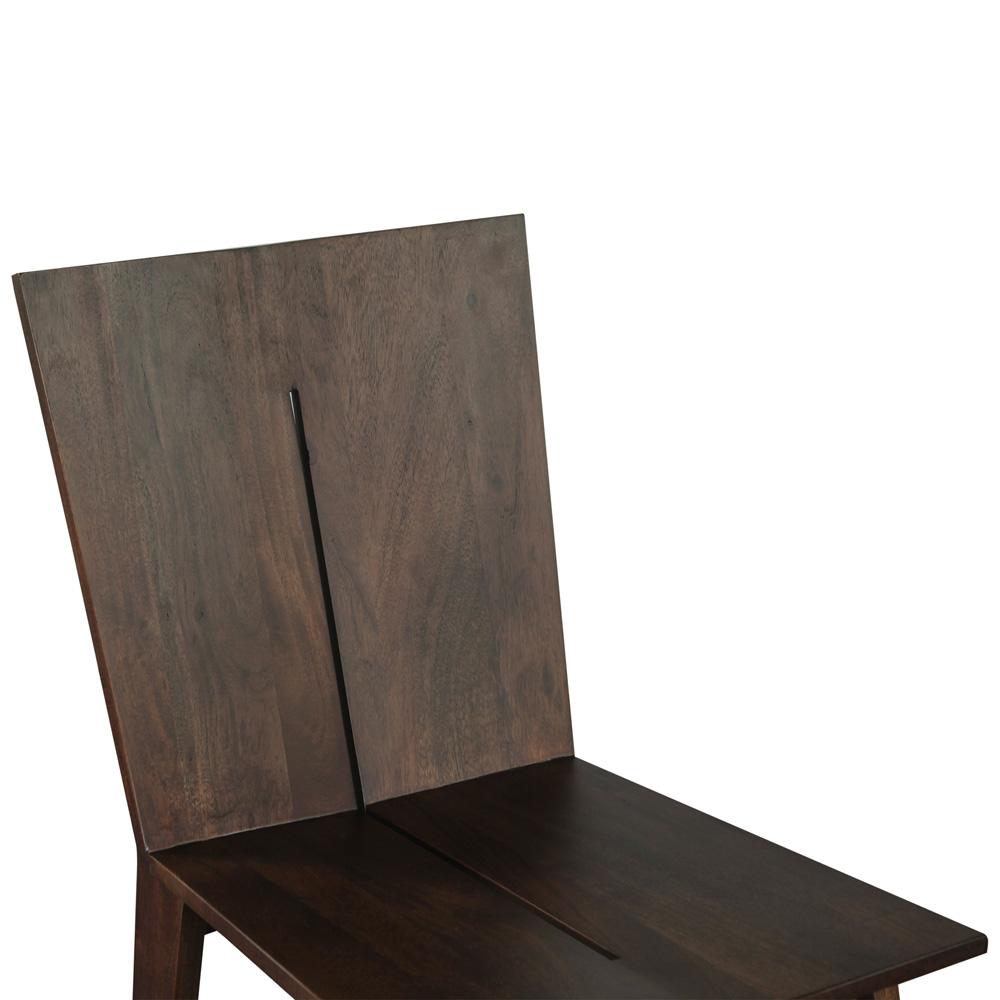 World Interiors - Acadia Dining Chair : World Interiors - Acadia Dining Chair in Coffee Bean - ZWACADCCB2_CLOSEOUT veiw 6