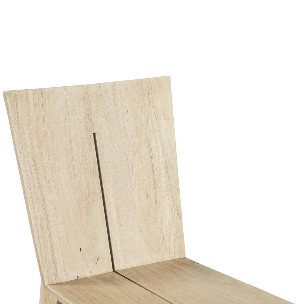 World Interiors - Acadia Dining Chair : World Interiors - Acadia Dining Chair in Oat - ZWACADCO2_CLOSEOUT veiw 5