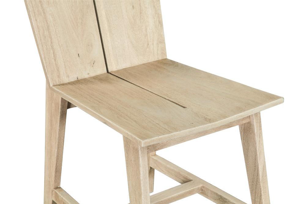 World Interiors - Acadia Dining Chair : World Interiors - Acadia Dining Chair in Oat - ZWACADCO2_CLOSEOUT veiw 6