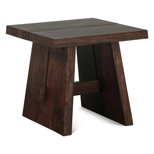 World Interiors - Acadia Side Table : World Interiors - Acadia Side Table in Coffee Bean - ZWACASTCB_CLOSEOUT veiw 1
