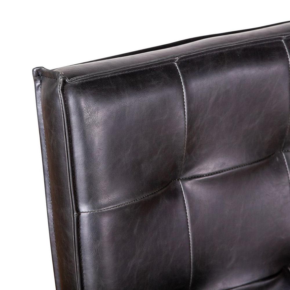 World Interiors - Aven Side Chairs : World Interiors - Aven Black Leather Side Chairs with Light Legs- ZWAY43-BLSC veiw 3