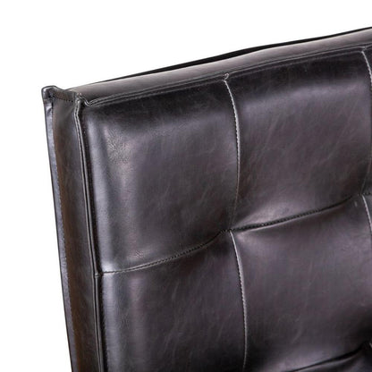 World Interiors - Aven Side Chairs : World Interiors - Aven Black Leather Side Chairs with Light Legs- ZWAY43-BLSC veiw 3
