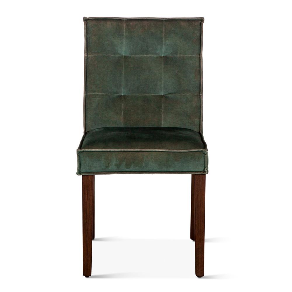 World Interiors - Aven Side Chairs : World Interiors - Aven Side Chairs in Green Velvet - ZWAY11-GVSC veiw 1