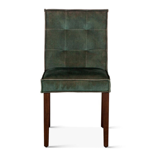 World Interiors - Aven Side Chairs : World Interiors - Aven Side Chairs in Green Velvet - ZWAY11-GVSC veiw 1