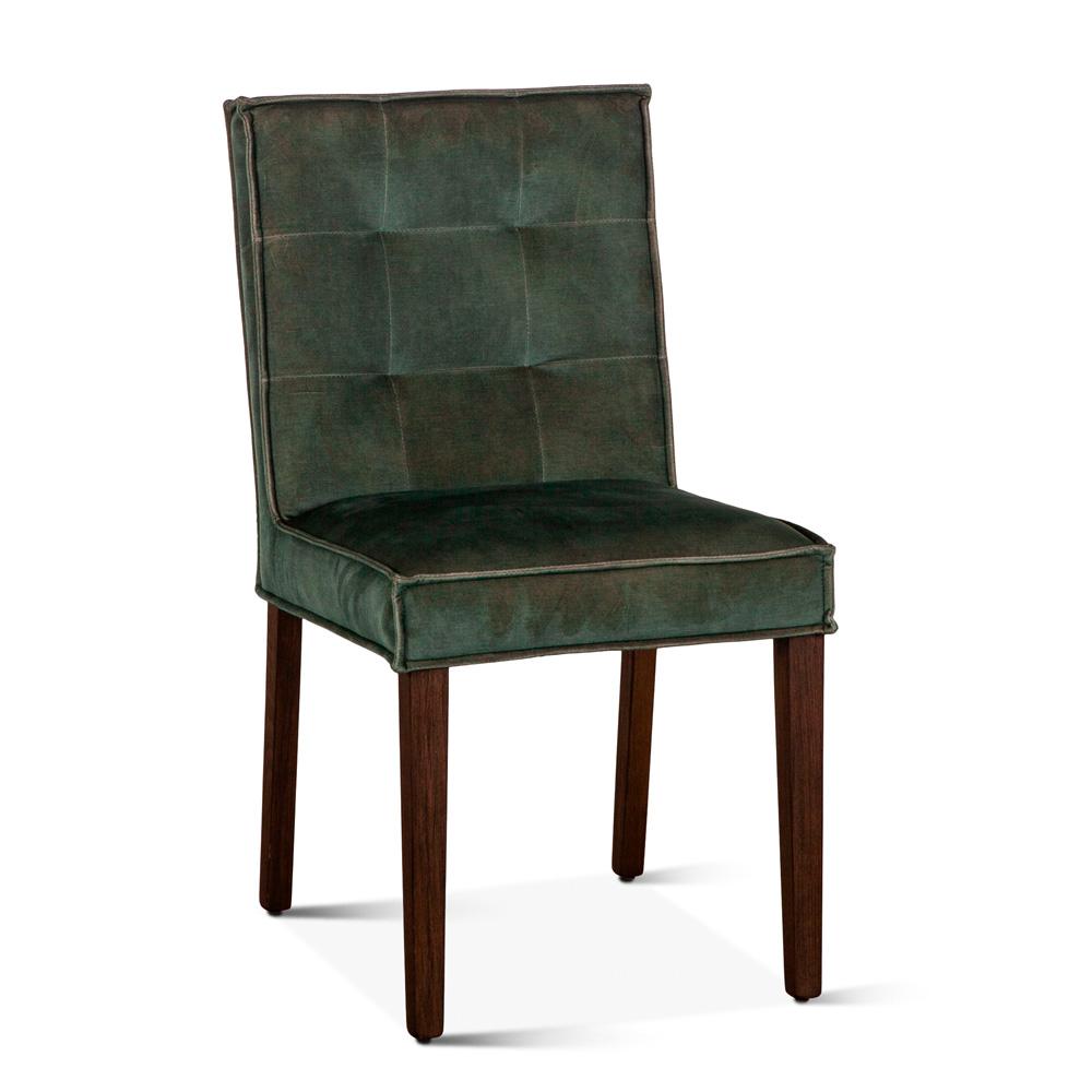 World Interiors - Aven Side Chairs : World Interiors - Aven Side Chairs in Green Velvet - ZWAY11-GVSC veiw 2