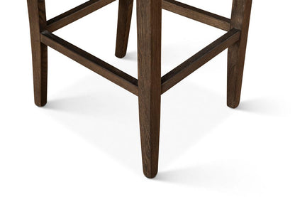 World Interiors - Aven Counter Chair with Dark Legs : World Interiors - Aven Counter Chair in Green Eco-Suede with Dark Legs - ZWAVECCGSD veiw 3