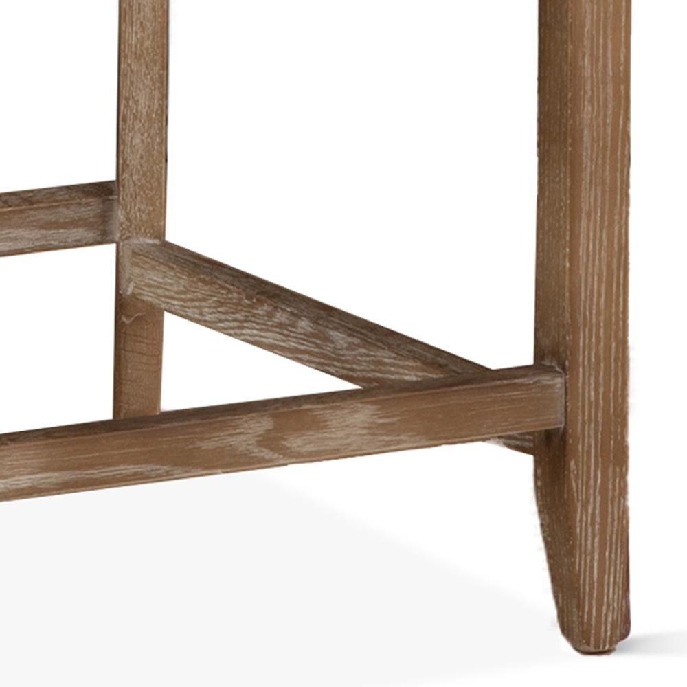 World Interiors - Avery Counter Chair : World Interiors - Avery Counter Chair in Dark Brown Leather with Natural Legs - ZWAVECCNAT veiw 4