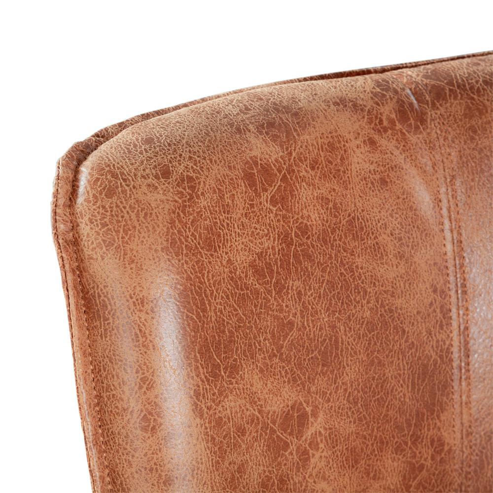 World Interiors - Avery Counter Chair : World Interiors - Avery Counter Chair in Tan Leather with Matte Brown Legs - ZWAVECCTMB veiw 5