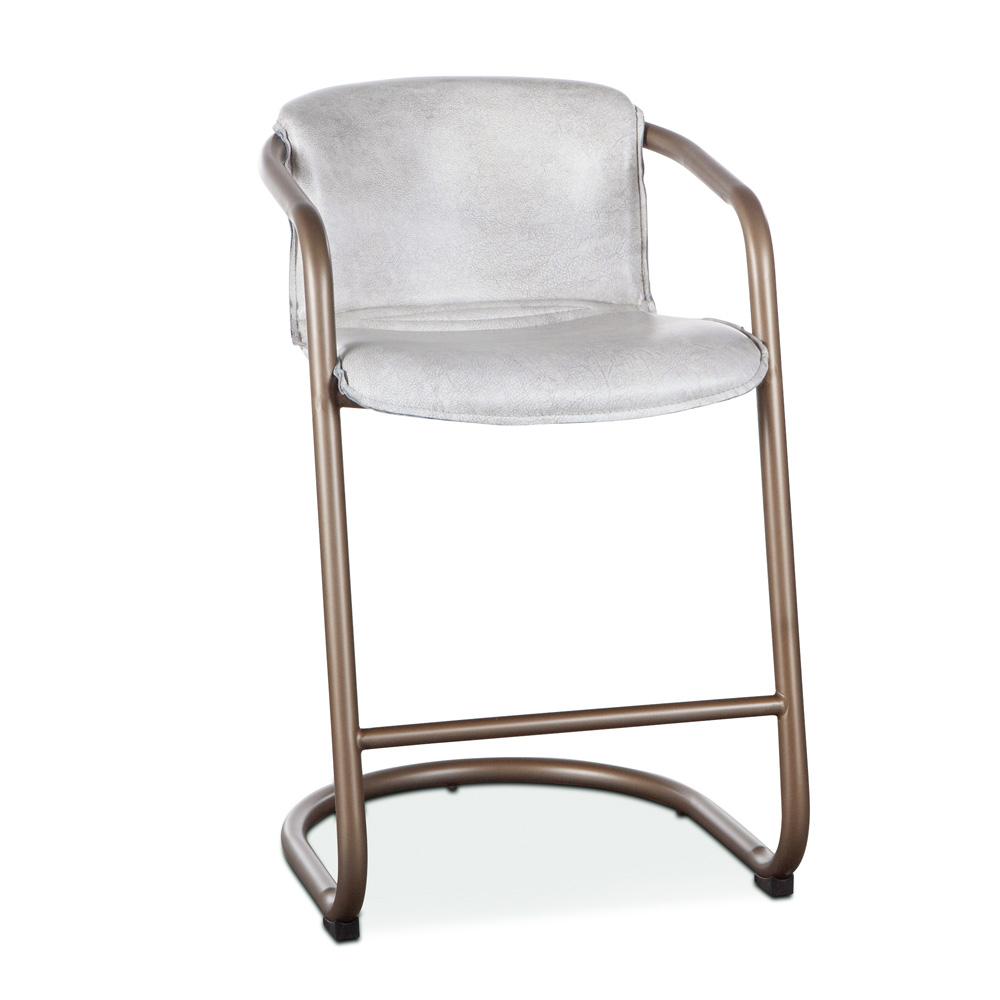 World Interiors - Chiavari Leather Counter Chair : World Interiors - Chiavari Leather Counter Chair in Vintage White - ZWCICC22VW veiw 1