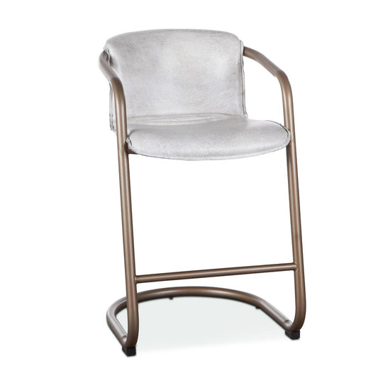 World Interiors - Chiavari Leather Counter Chair : World Interiors - Chiavari Leather Counter Chair in Vintage White - ZWCICC22VW veiw 1