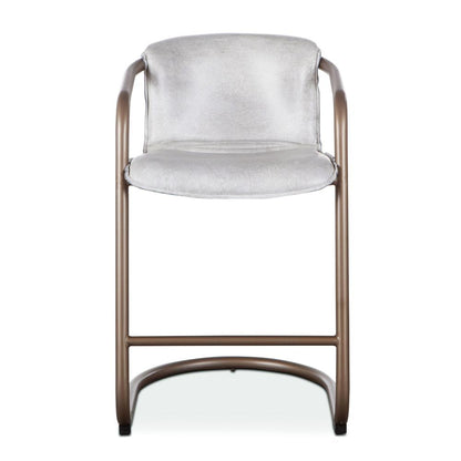 World Interiors - Chiavari Leather Counter Chair : World Interiors - Chiavari Leather Counter Chair in Vintage White - ZWCICC22VW veiw 2
