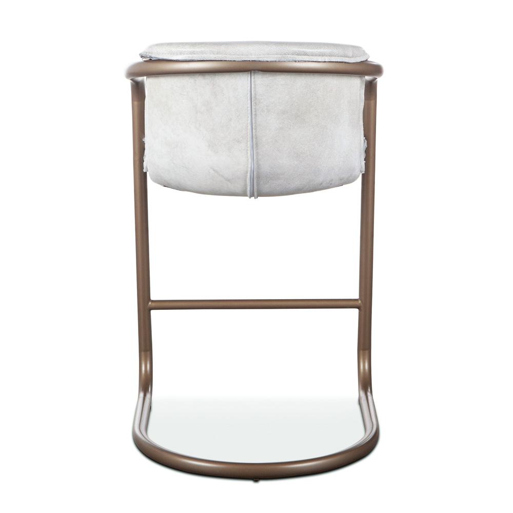 World Interiors - Chiavari Leather Counter Chair : World Interiors - Chiavari Leather Counter Chair in Vintage White - ZWCICC22VW veiw 4