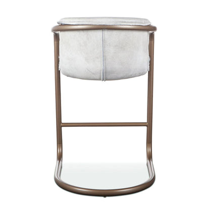 World Interiors - Chiavari Leather Counter Chair : World Interiors - Chiavari Leather Counter Chair in Vintage White - ZWCICC22VW veiw 4
