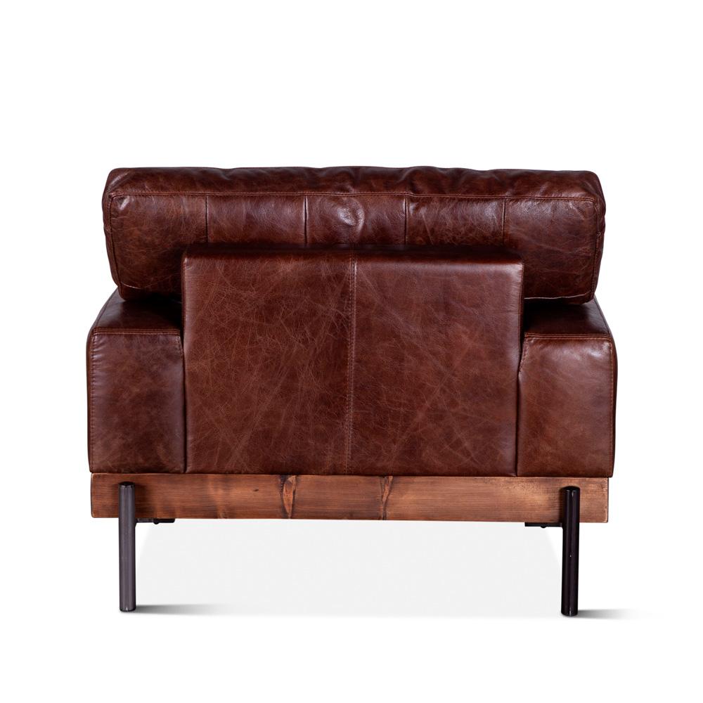 World Interiors - Chiavari Armchair : World Interiors - Chiavari Armchair in Geisha Brown Leather - ZWCIAMCHGEI_CLOSEOUT veiw 3