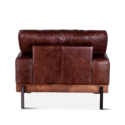 World Interiors - Chiavari Armchair : World Interiors - Chiavari Armchair in Geisha Brown Leather - ZWCIAMCHGEI_CLOSEOUT veiw 3